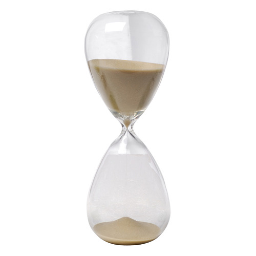 Glass hourglass deals